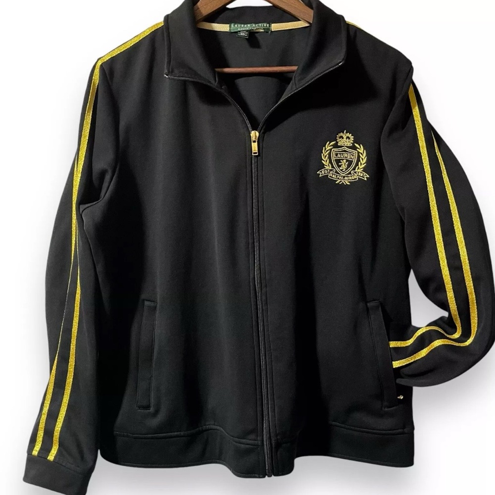 Lauren Ralph Lauren jacket with large chest crest.